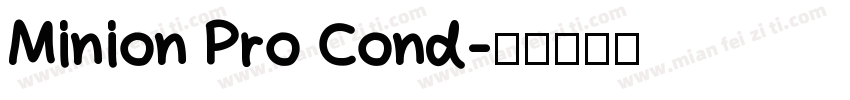 Minion Pro Cond字体转换